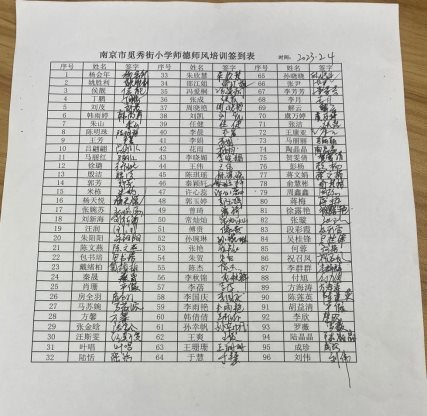 签到表